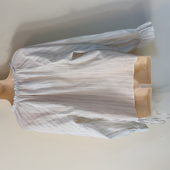 J. Crew Button-Up Tie-Waist Top in Stripe - Picture 6 of 16